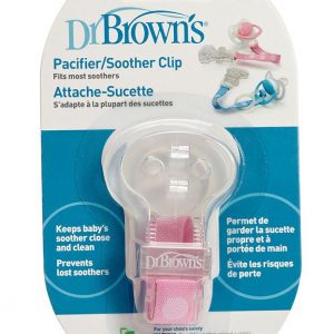 Dr. Brown’s – Sujetador Para Chupones De Bebés Rosa