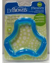 Dr. Brown’s – Mordedor Ergonómico Flexees para 3 Meses a más – CELESTE