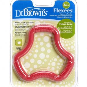 Dr. Brown’s –Mordedor Ergonómico Para Bebé TRIANGULO – ROJO