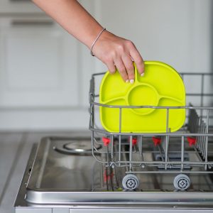 BBLUV – Yümi – Juego De Platos Y Cucharas De Silicona – Verde