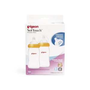 Pack x2 Biberón Softouch Peristaltic Plus 240 ml Boca Ancha