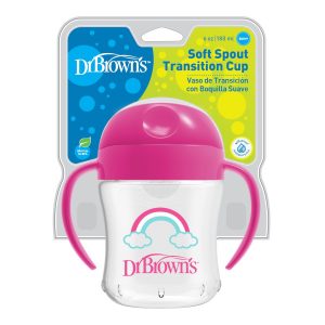 VASO DE TRANSICION CON BOQUILLA SUAVE ROSADO