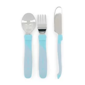 Twistshake Set de Cubiertos de Metal 12+m – Celeste