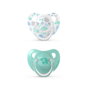CHUPON CON TETINA ANATOMICA 6-18 M X 2 AZUL SUAVINEX